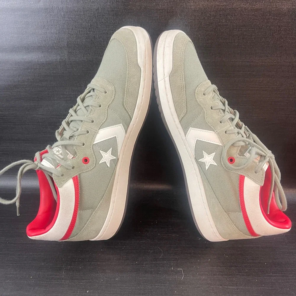Converse Fastbreak Pro Mid Mens size 11 Sage Green Red Casual Shoes - Picture 8 of 9